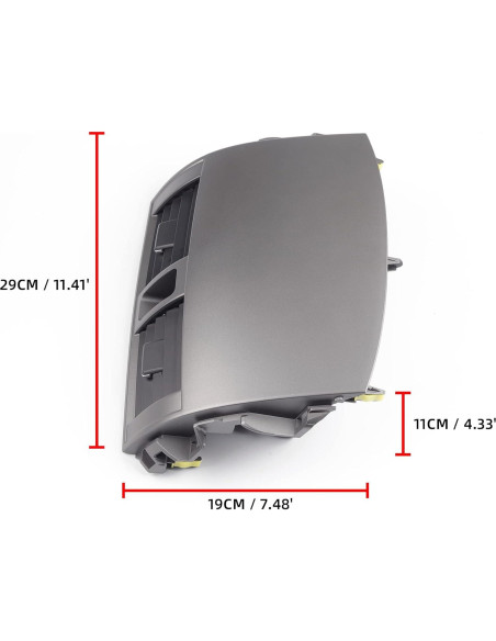 Panel de Rejilla de Aire Acondicionado Dasbecan Toyota Corolla 2008-2013