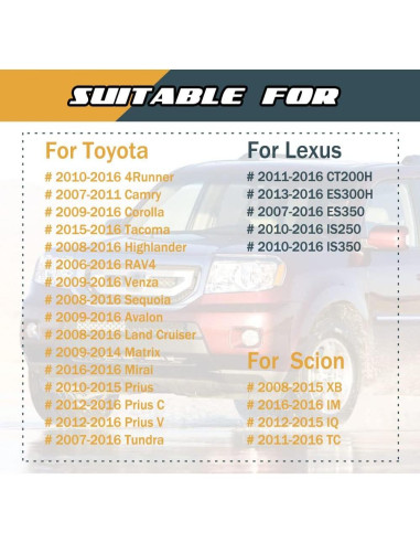 Válvula de Retención de Limpiaparabrisas Deemars 2PCS para Toyota