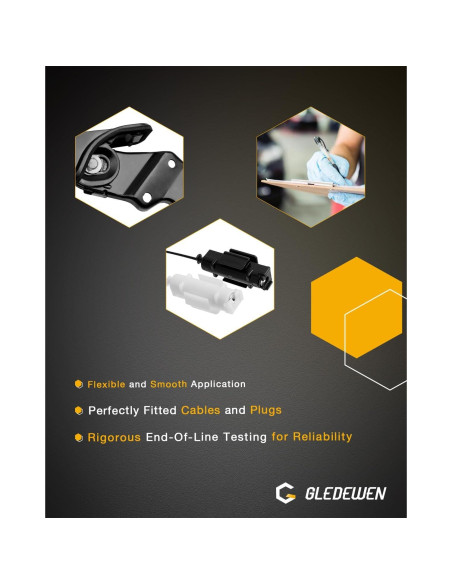 Cable de Puerta Deslizante Derecho Gledewen Toyota Sienna 2004-2010