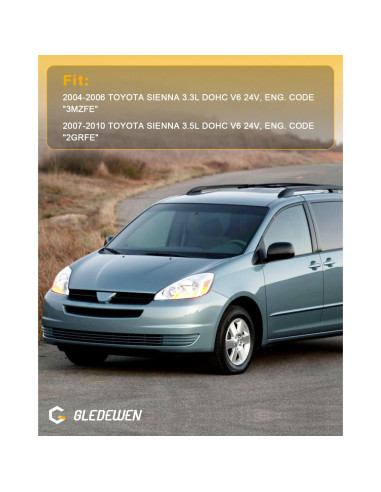 Cable de Puerta Deslizante Derecho Gledewen Toyota Sienna 2004-2010