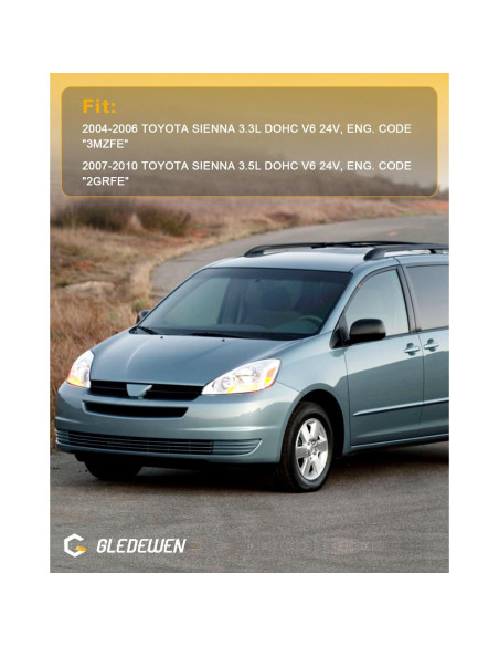 Cable de Puerta Deslizante Derecho Gledewen Toyota Sienna 2004-2010