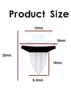 20 Sujetadores de Panel de Recorte TOPCNOEM para Toyota y Lexus 2