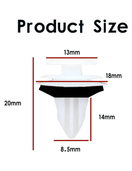 20 Sujetadores de Panel de Recorte TOPCNOEM para Toyota y Lexus