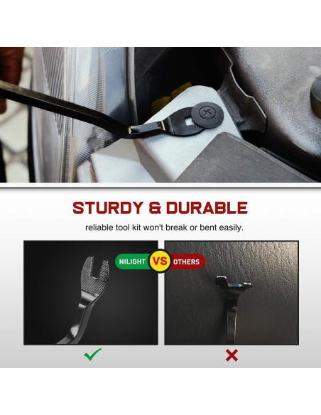 Kit de Clips de Retención Nilight 360 Pcs para Coche