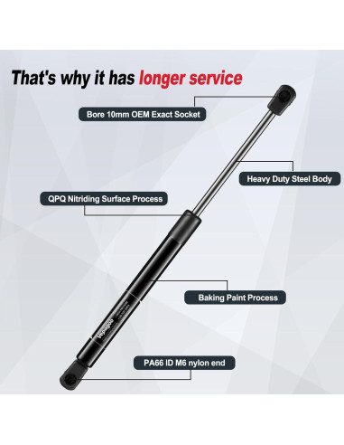 Amortiguadores de Capó Delantero Vepagoo PM9042 Toyota Solara 2004-2008