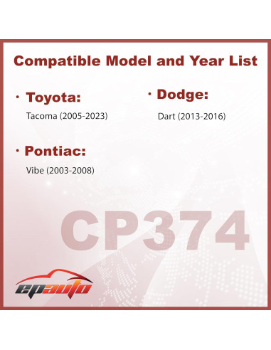Filtro de Aire de Cabina EPAuto CP374 para Toyota, Dodge y Pontiac