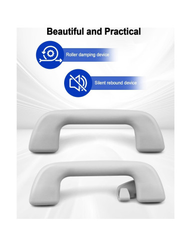 Asa de Techo Interior Toyota TIKSCIENCE 4 Pcs Gris