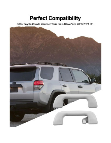 Asa de Techo Interior Toyota TIKSCIENCE 4 Pcs Gris