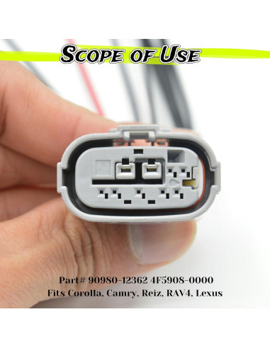 Conector de cableado Toyota Lexus 9 pines 15CM 90980-12362