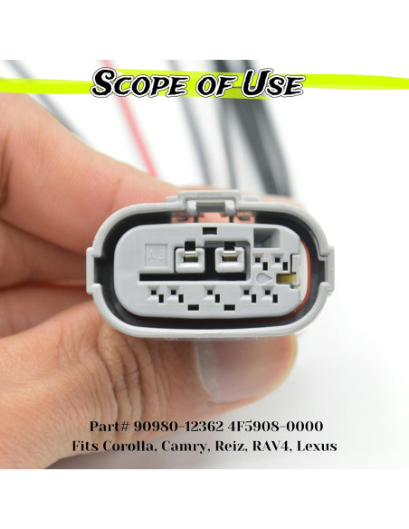 Conector de cableado Toyota Lexus 9 pines 15CM 90980-12362