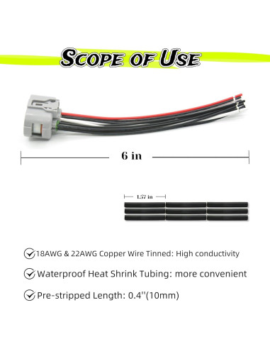 Conector de cableado Toyota Lexus 9 pines 15CM 90980-12362