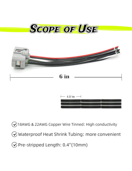 Conector de cableado Toyota Lexus 9 pines 15CM 90980-12362