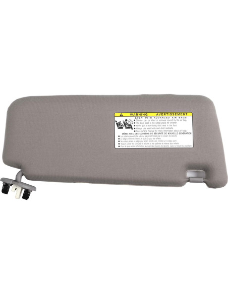 Visera de sol izquierda Ezzy Auto gris para Toyota Camry 2007-2011 Visera de sol izquierda Ezzy Auto gris para Toyota Camry 2007-2011