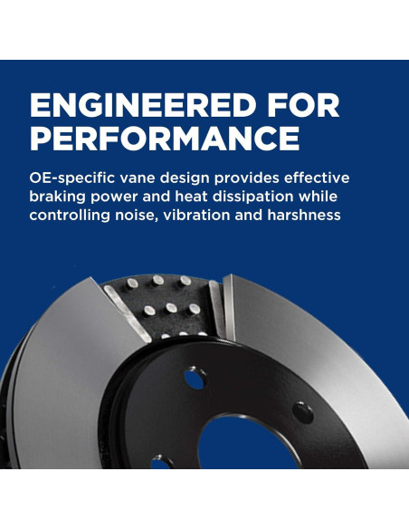 Rotor de Freno Wagner BD126489E Trasero para Lexus/Toyota