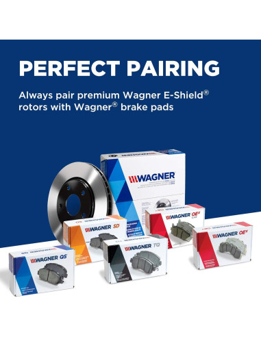 Rotor de Freno Wagner BD126489E Trasero para Lexus/Toyota