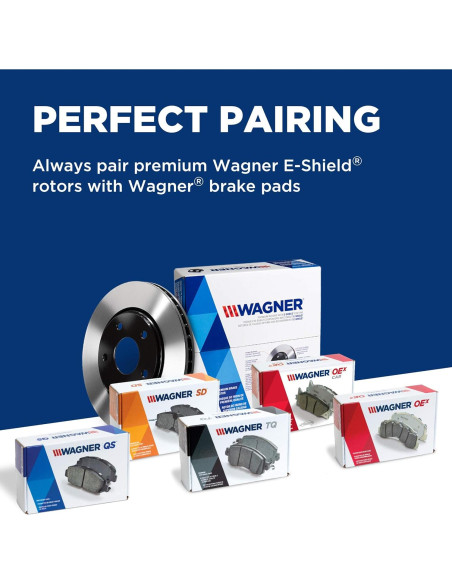 Rotor de Freno Wagner BD126489E Trasero para Lexus/Toyota