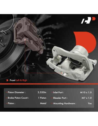Caliper de Freno de Disco A-Premium para Toyota y Lexus