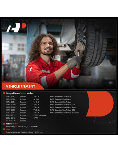 Cilindro de Rueda de Freno A-Premium Trasero Tacoma 1995-2019