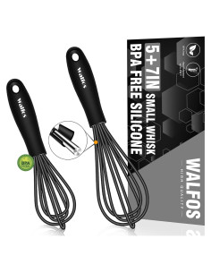 Batidor Mini Walfos 5 y 7 pulgadas Silicona Antirayaduras