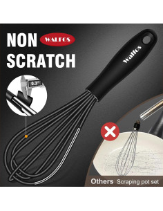 Batidor Mini Walfos 5 y 7 pulgadas Silicona Antirayaduras 2