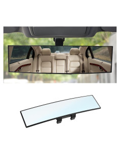 Espejo Retrovisor Panorámico 8sanlione 30,48 cm Blanco