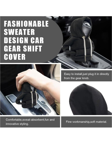 Funda Sudadera para Palanca de Cambios JOYCOURT - Negro
