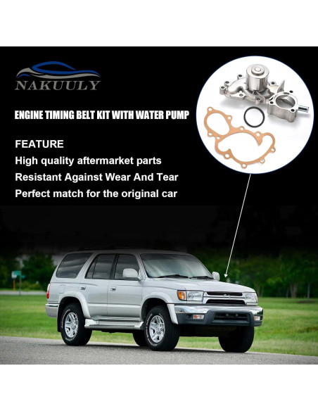 Kit de Correa de Distribución Nakuuly con Bomba de Agua 3.4L