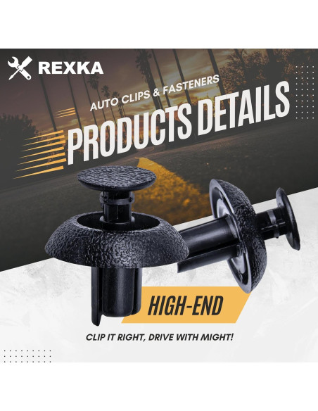 20 Clips Sujetadores de Motor Rexka para Toyota Lexus 7mm