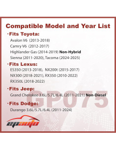 Filtro de Aire EPAuto GP075 para Toyota Lexus Jeep Dodge 2