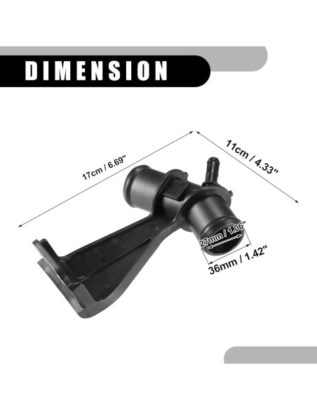 Tubería de salida de agua radiador Partuto 165770T030 Toyota Corolla