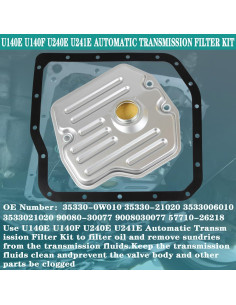 Kit Filtro Transmisión Automática YzusGomumu 35330-0W010 2