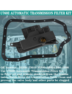 Kit de Filtro de Transmisión Automática YzusGomumu U760E 2