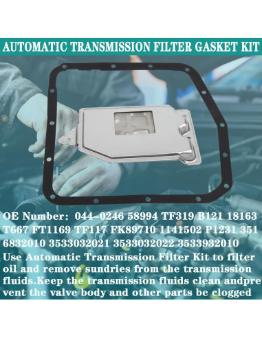 Kit Filtro Transmisión Automática YzusGomumu 1986-2001 Toyota