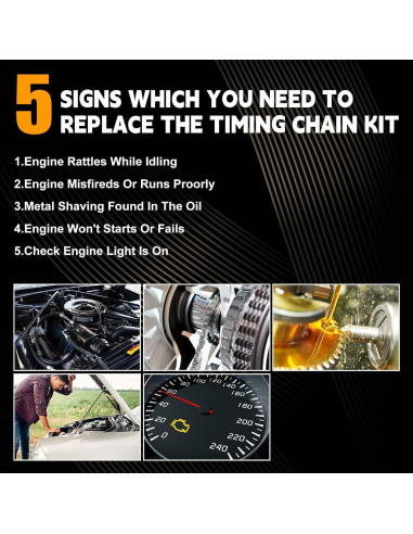 Kit de cadena de distribución PANGOLIN 1.8L para Toyota