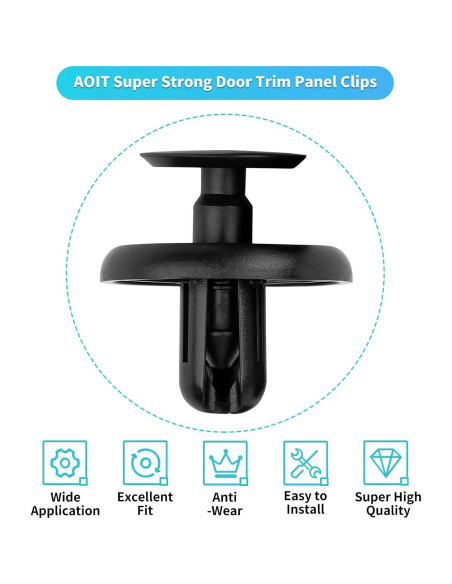 20 Clips de Retención para Toyota Lexus Waylin 90467-07201