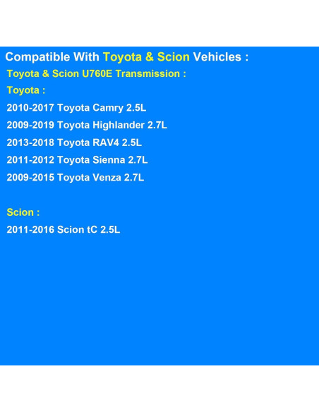 Kit de Filtro de Transmisión Automática Allmotorparts 2.5L 2.7L