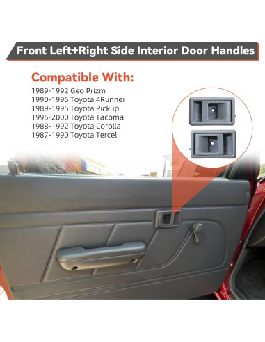 Manijas Interiores de Puerta DEAL para Toyota y Geo - 2 Piezas