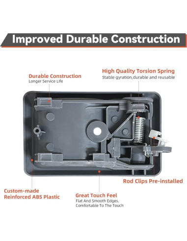 Manijas Interiores de Puerta DEAL para Toyota y Geo - 2 Piezas