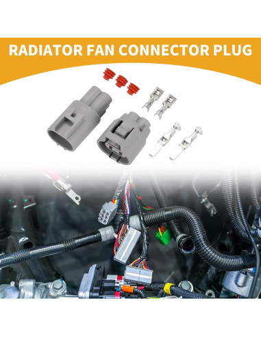Conector de Ventilador Radiador 2 Pines Partuto Toyota RAV4