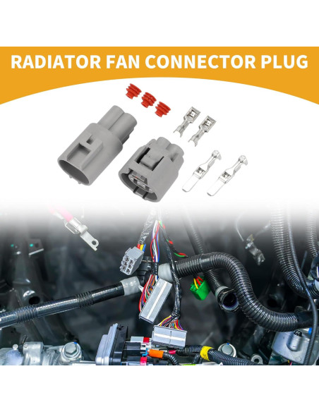Conector de Ventilador Radiador 2 Pines Partuto Toyota RAV4