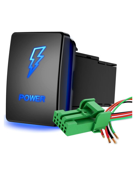 Interruptor de botón Nilight 12V ON-OFF para Toyota