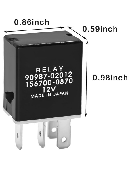 Relay Automotriz 4 Pines 12VDC Casalytics para Toyota/Lexus
