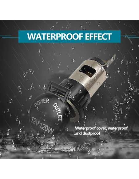 Toma de Encendedor 12V NOTISH con Cableado Impermeable - 2 Pzas