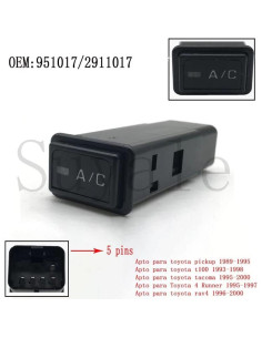 Interruptor A/C GJCC 951017 para Toyota Pickup 89-00 2