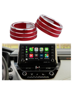 Anillo de Cubierta Botón Aire Acondicionado KEEGTBOX Rojo