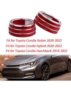 Anillo de Cubierta Botón Aire Acondicionado KEEGTBOX Rojo 2