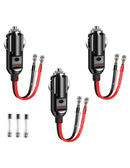 Adaptador enchufe encendedor 12V SZMXUCK 3 unidades 15A