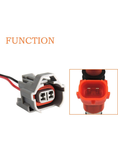 Conectores de Inyector de Combustible HiSport 4 Pcs 18AWG