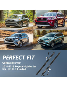 Amortiguadores eléctricos traseros B.ZSSY para Toyota Highlander 2014-2019 2