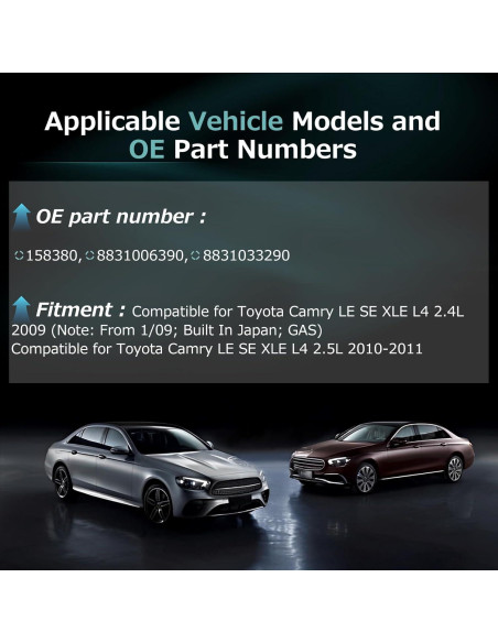 Compresor de A/C Mulcoll para Toyota Camry 2.4L y 2.5L